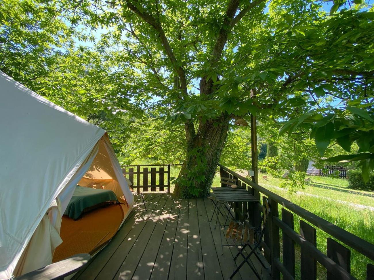 Podere Di Maggio - Glamping Tent 2 サンタ・フィオーラ エクステリア 写真